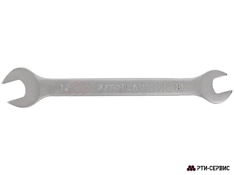 Ключ гаечный рожковый двусторонний 10х12 мм (32112) - фото 2