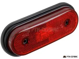 Фонарь габаритный 6-ти диодный LED с катафотом, красный