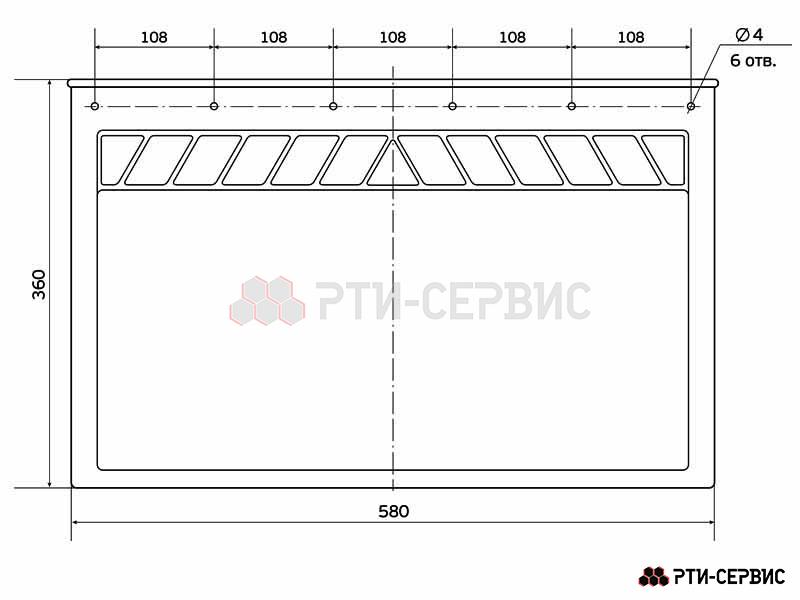 Брызговик 580х360 мм Hyundai - фото 2